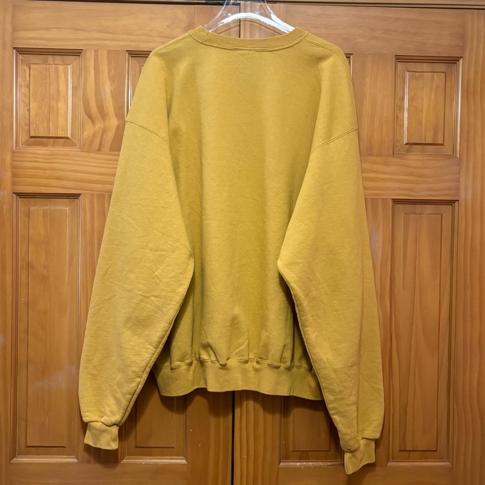 Champion Men's Yellow Crewneck Sweater XXL EUC - Picture 3 of 8